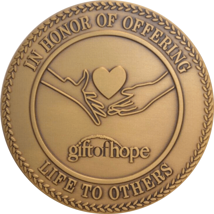 In Honor of Offering Life to Others Emblem