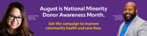 National Minority Donor Awareness Month Banner Image