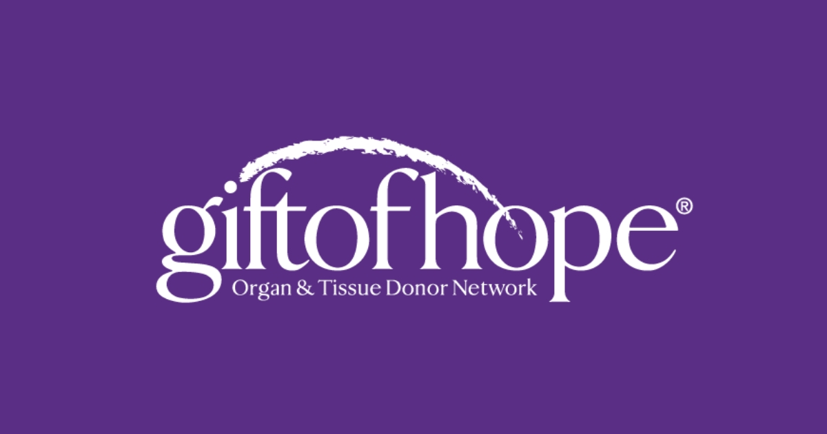 Gift of Hope Logo with purple background